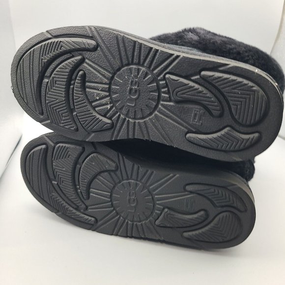 UGG AUSTRALIA boots Black Patten Lamb Fur & UGGpure 1006794 Size 5 US /36 EUR - Picture 7 of 10